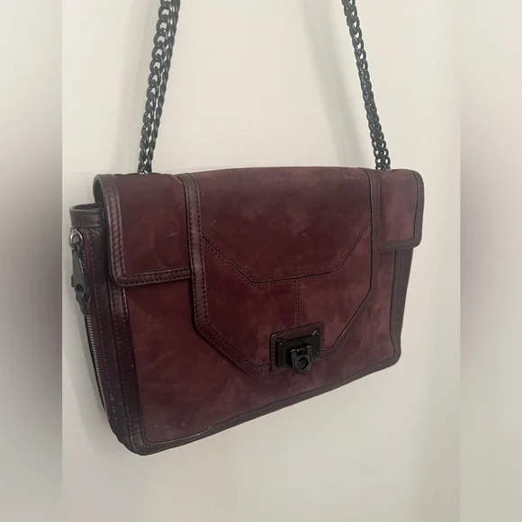 Rebecca Minkoff Collection Allie Suede Purse - Picture 15 of 16